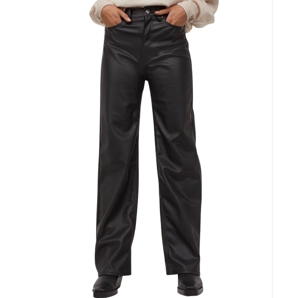H&M faux leather pants. NWOT